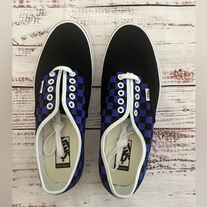 Vans classic era checkerboard purple/black men's 9.5 women's 11